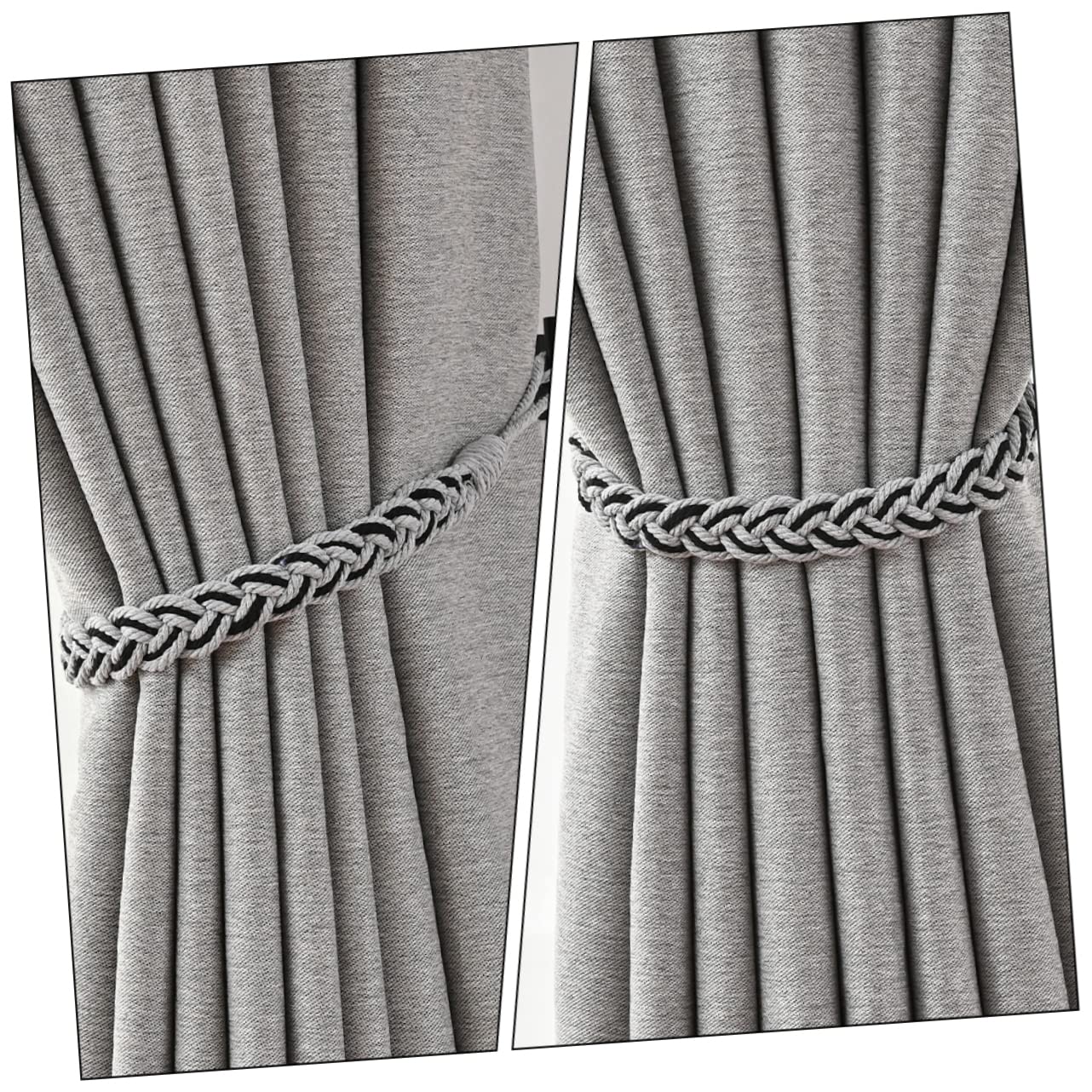 ABOOFAN Lot De 5 Embrasses De Rideaux Tendance Installation Facile 2 Pièces X 5