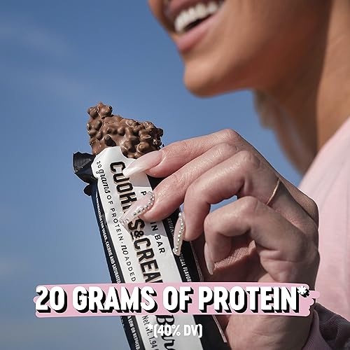 Miniatura 5 de Barebells - Paquete combinado de barra de proteínas sabor cookies & cream y caramelo de anacarado (caramel cashew), de 1.94 onzas (Paquete de 24)