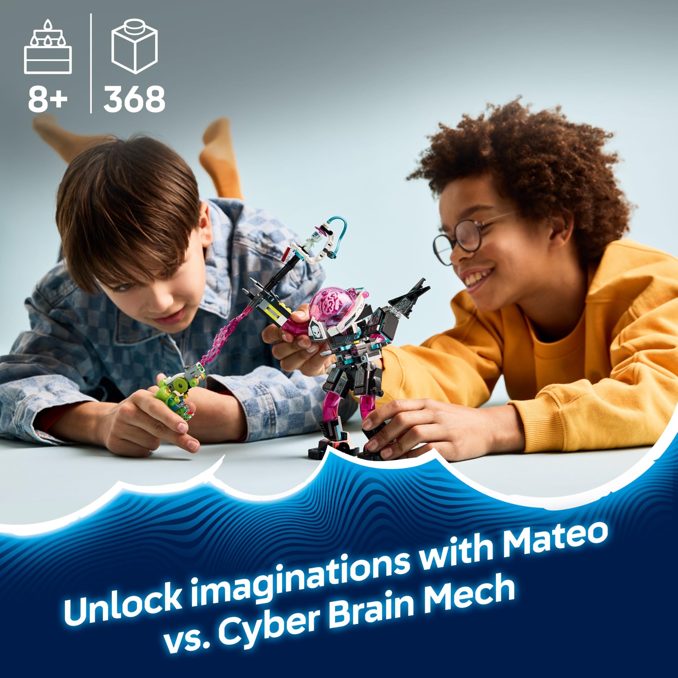 LEGO DREAMZzz 2in1 Mateo vs. Cyber Brain Mech, Modular Robot Toy for 8+ Year Old Boys & Girls - Image 2