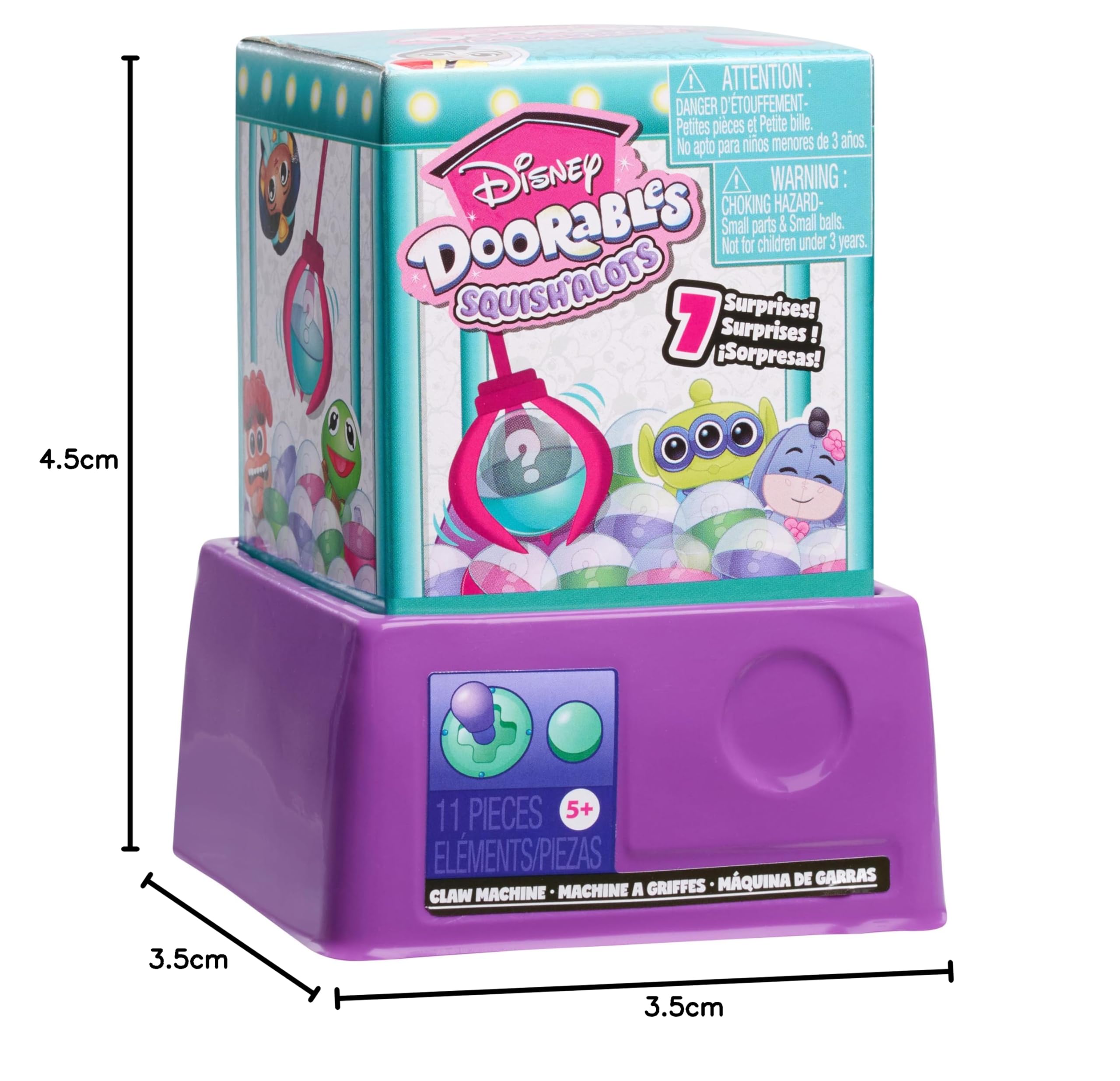 Disney Doorables Macchina acchiappa-peluche Whatcha Gotcha, personaggi da collezione, 11 pezzi, giocattoli per bambini dai 5 anni in su di Just Play