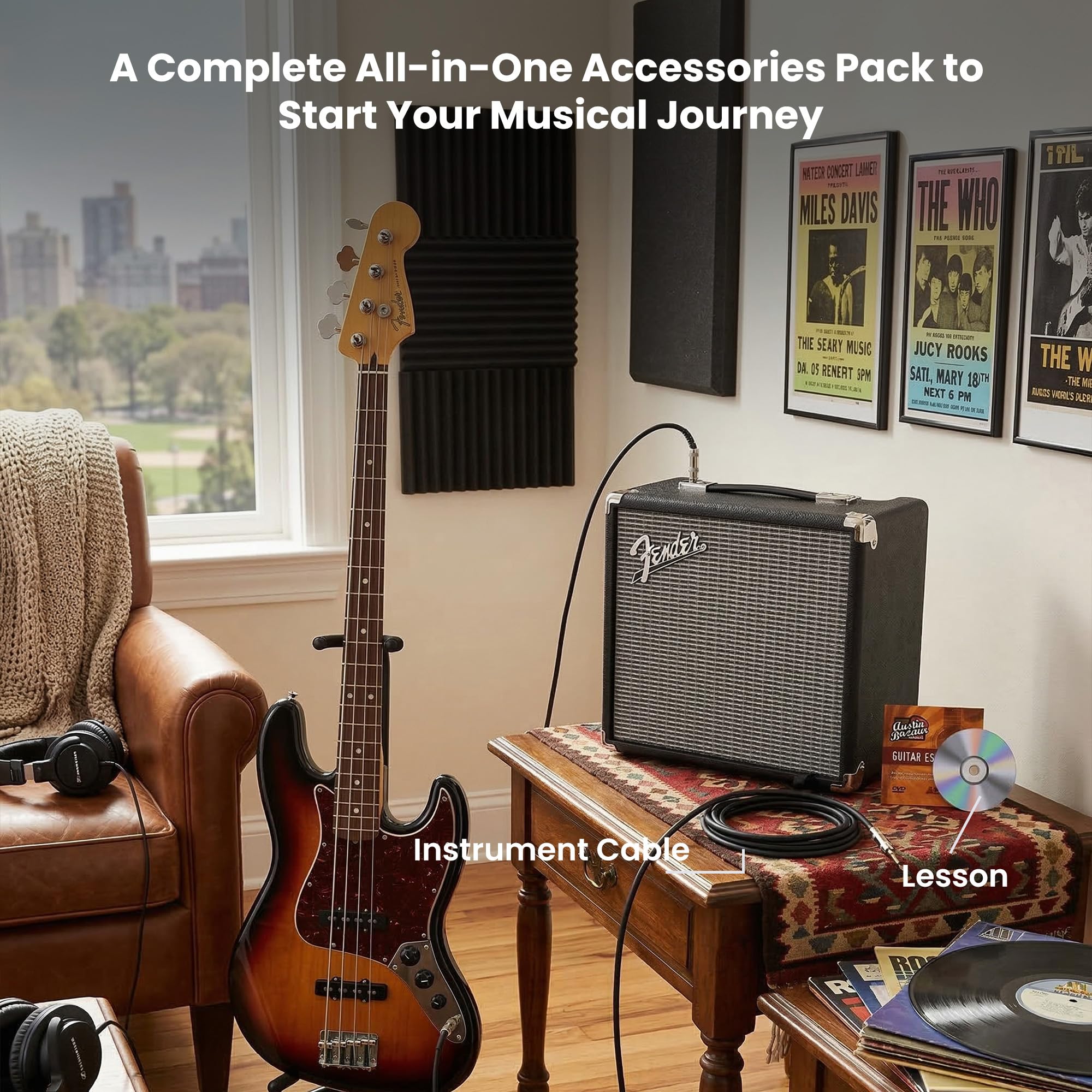 Amazon.co.jp: Fender Rumble 15 低音コンボアンプバンドル 計器