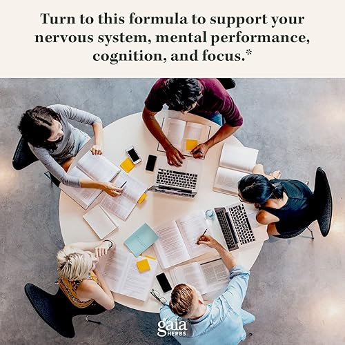 Miniatura 5 de Gaia Herbs Hongos de melena de león – Ayuda a mantener la salud neurológica – 120 fito-cápsulas líquidas veganas y hoja de albahaca sagrada – Ayuda