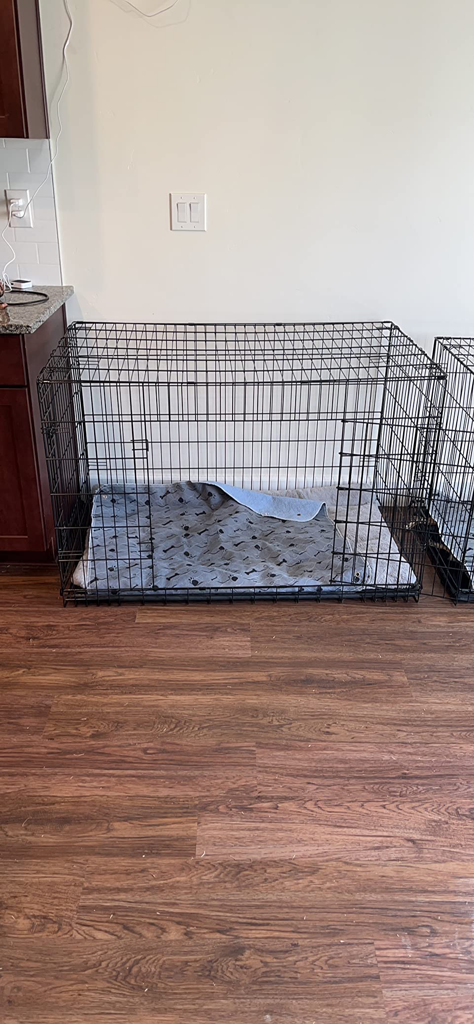 19/mo Finance 48 inch Large Dog Cage Dog Crate Dog Kennel Double