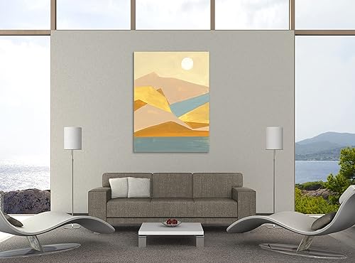 Miniatura 3 de Jaxson Rea Lienzo envuelto en galería de Danhui Nai "Retro Abstract I", 34.5 x 46 pulgadas