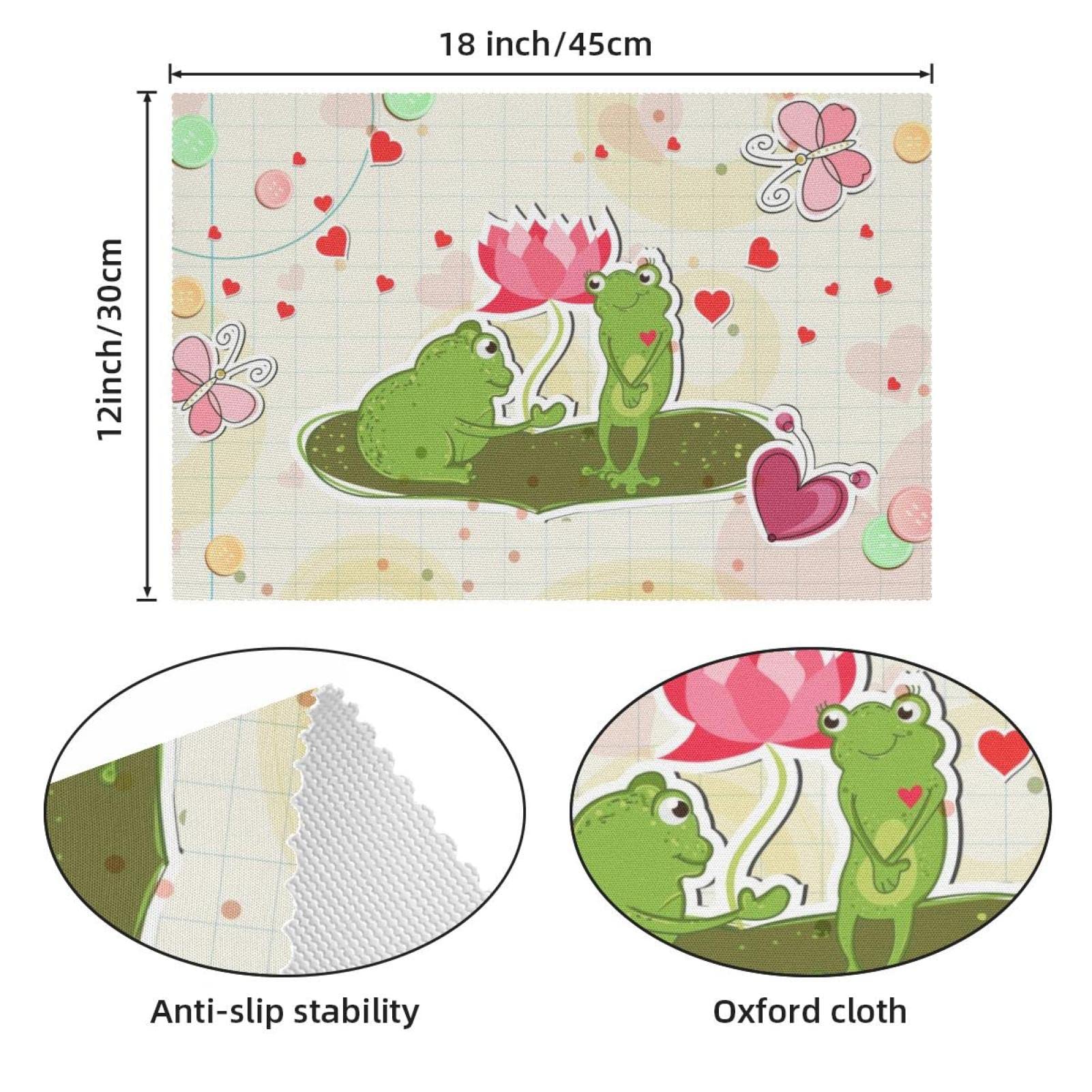 Amazon.co.jp: ランチョンマット ノンスリップランチョンマット 4枚