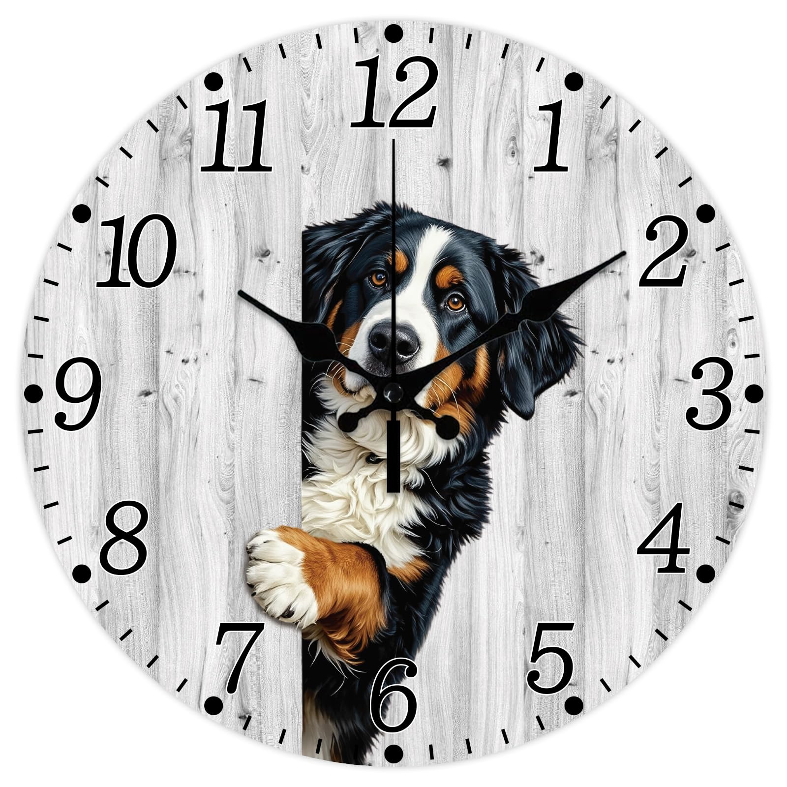 Horloge murale en bois CHGCRAFT 30,5 cm pour salon et chambre