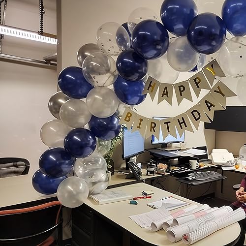 Vista 161 de Globos de color rosa pastel y morado, globos de confeti rosa claro de 12 pulgadas con globos de látex lila metálico para niñas y mujeres, mariposa