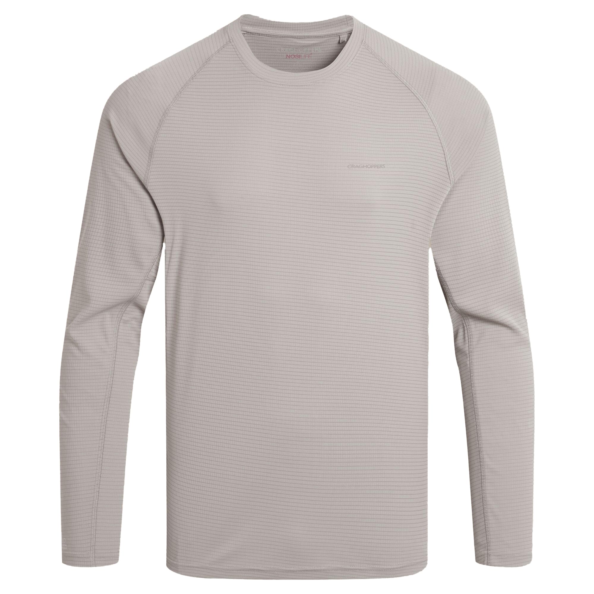 Craghoppers Mens NosiLife SolarShield+ Long Sleeve T-Shirt - Parchment - 2XL