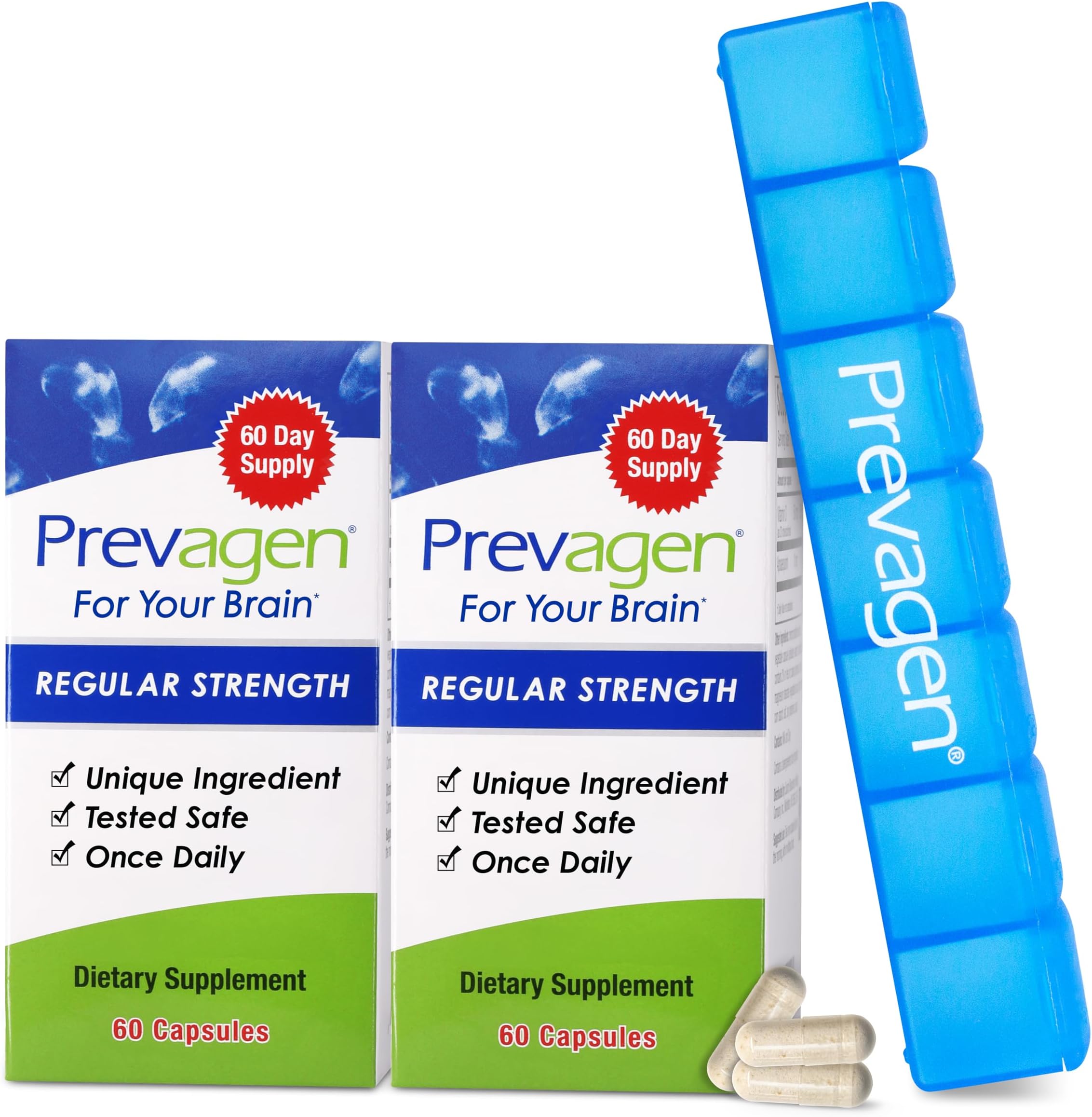 (Quincy-Bioscience) Prevagen Regular 60 Count 2 Pack 60 Count (2 pack) Multi