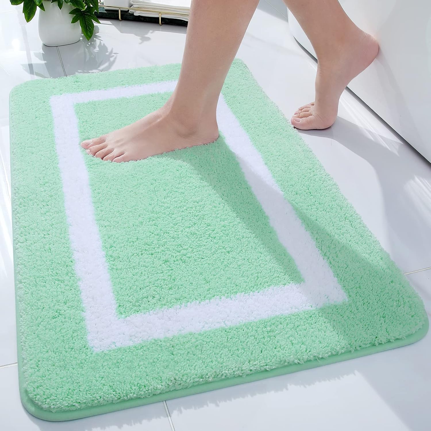 Kitinjoy Luxury Bathroom Rug Mat, Ultra Soft Water