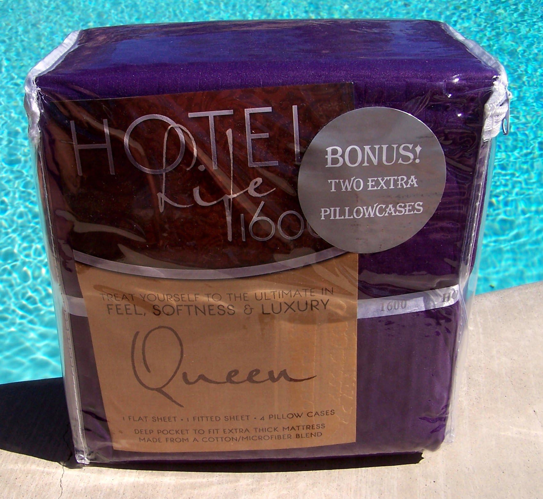 Hotel Life 1600 Sheets Queen Purple