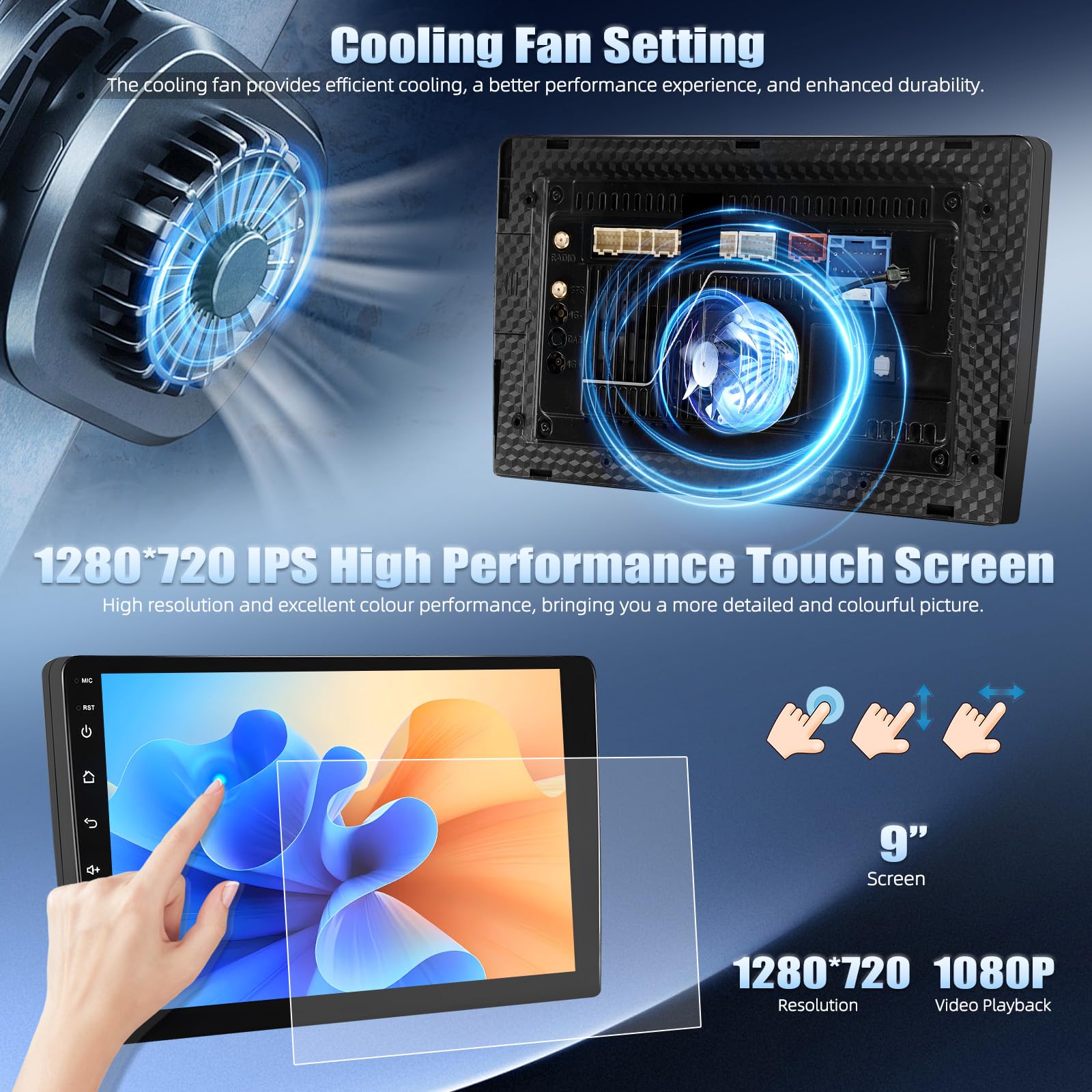 CAMECHO [8-rdzeniowy Snapdragon 4+64 GB] odtwarzacz samochodowy z Androidem 15 i bezprzewodowym CarPlay dla BMW 5 E39 E53 M5 X5 (1996–2007) nawigacja DSP 9-calowy ekran WiFi Android Auto RDS