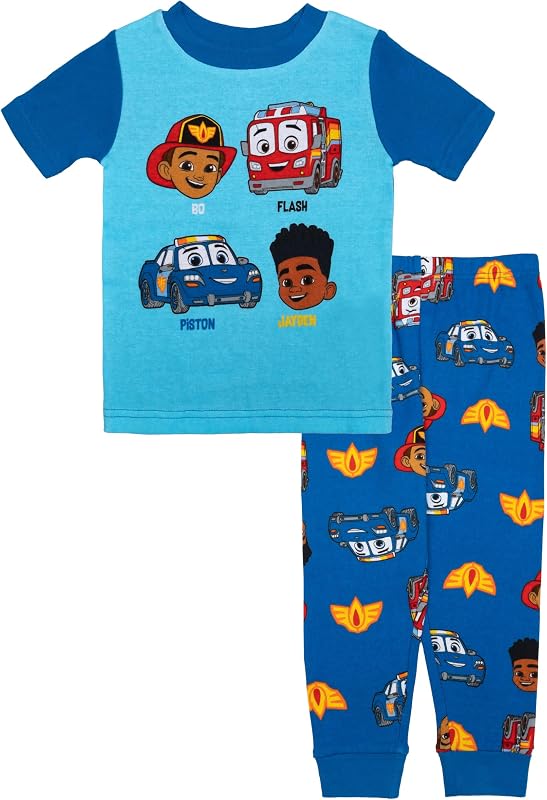 Disney Kids' 2-piece Snug-fit Cotton Pajama Set, Soft & Cute for Kids