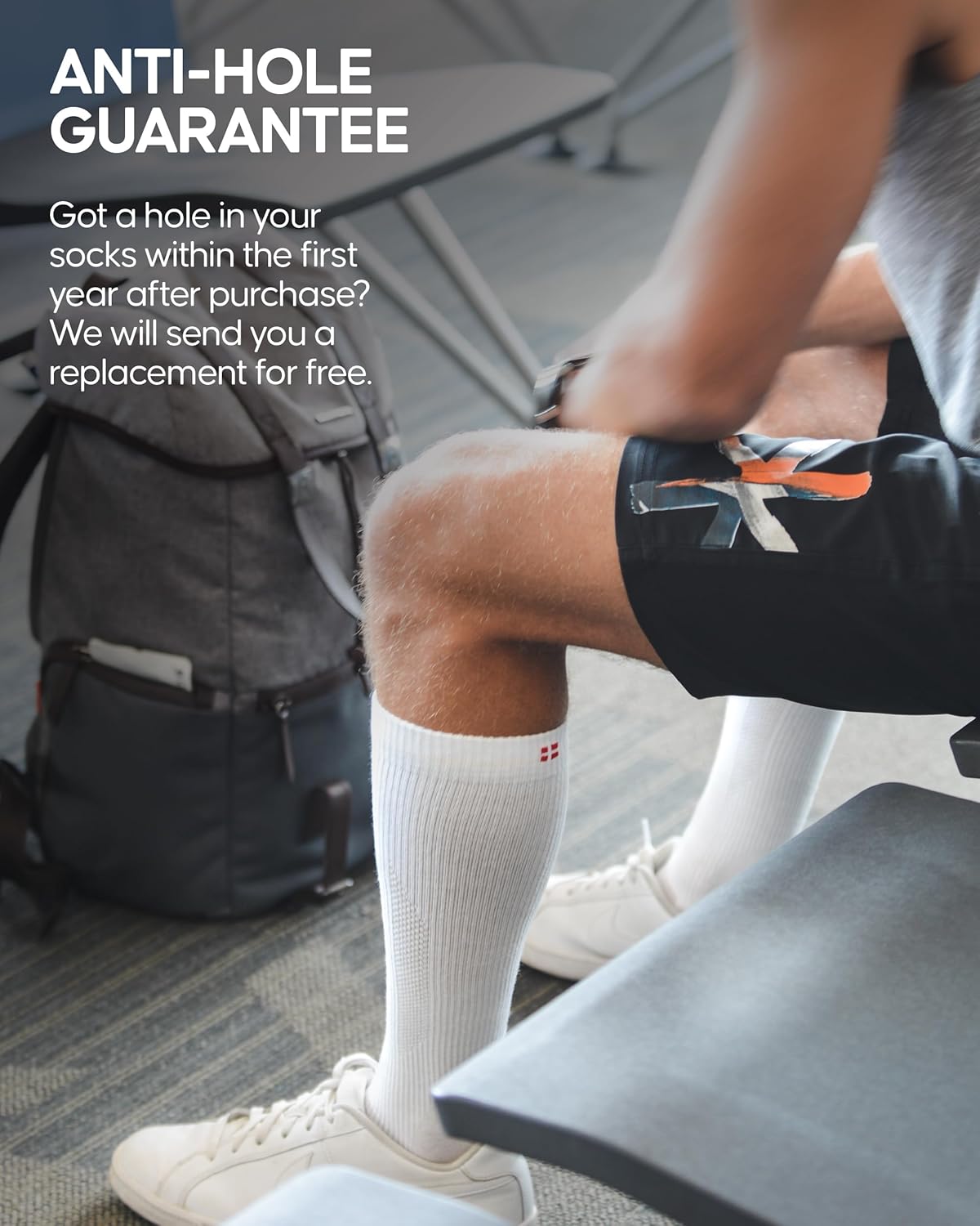 DANISH ENDURANCE 14-18 mmHg Organic Cotton Compression Socks – Graduated Support & Travel Support, Unisex, 1-3 Pack - Image 4