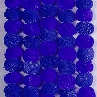 Vista 11 de 5 guirnaldas de caléndula de 4.5 pies para Halloween, Diwali Pooja, decoración de manto de boda indio/americano, cuerdas florales artificiales