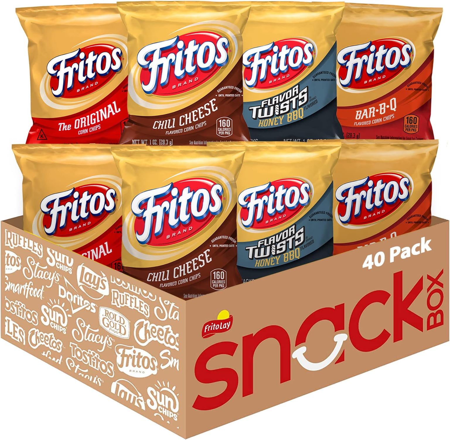 Corn Chips Variety Pack, Assortment May Vary, 1 Ounce (Pack of 40)