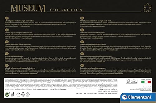 Miniatura 3 de Clementoni 32572 El Nacimiento de Botticelli 2000 piezas Colección Museum Nacimiento de Venus 2000 piezas, fabricado en Italia, rompecabezas para