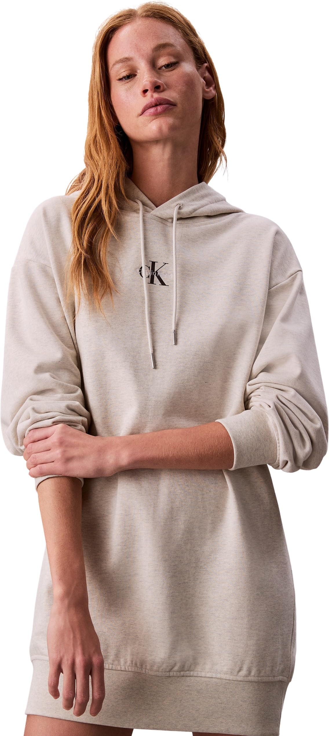 Calvin Klein Sudadera Mujer Premium Terry Larga