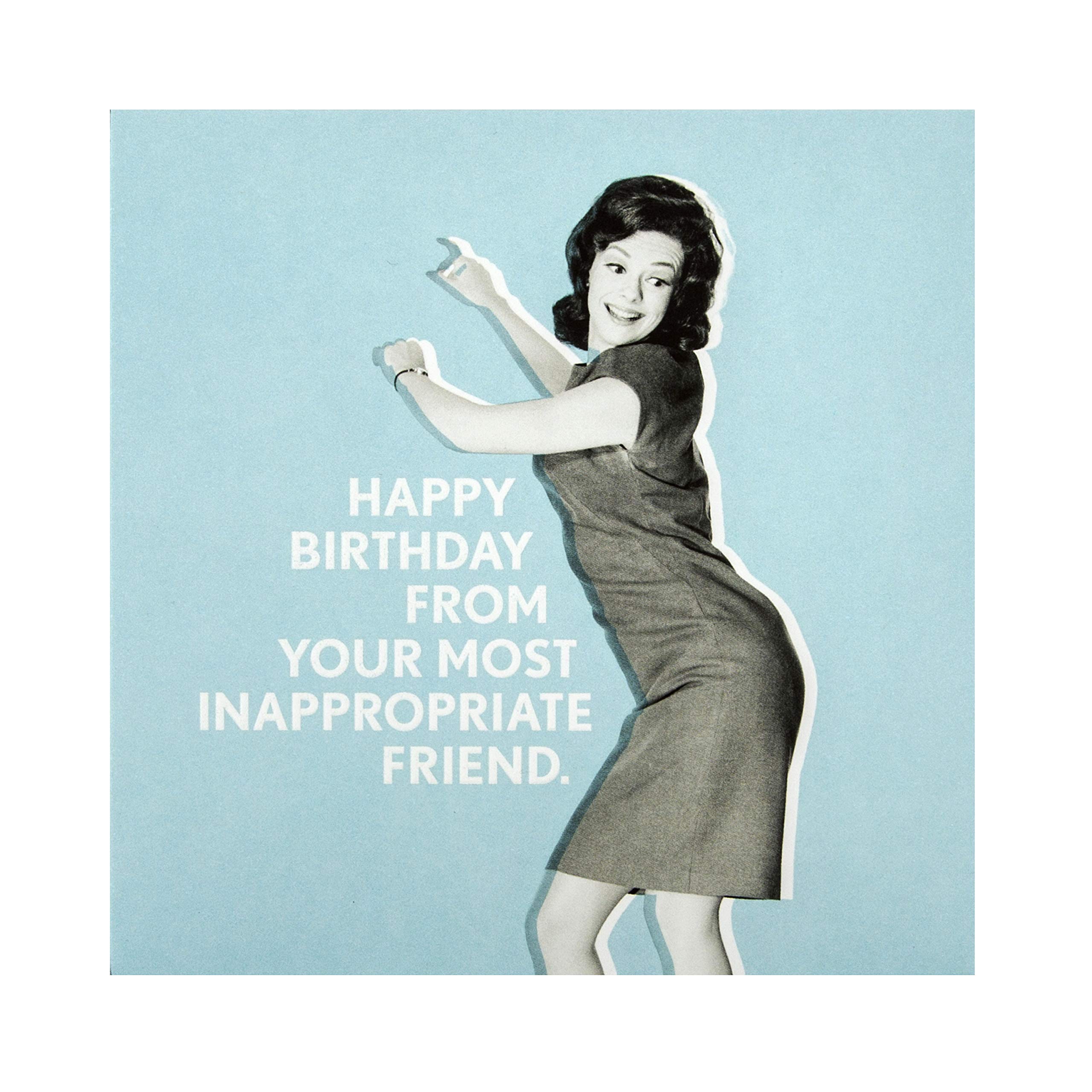 HallmarkStudio Birthday Card for Friend - Embossed Studio Ink Design