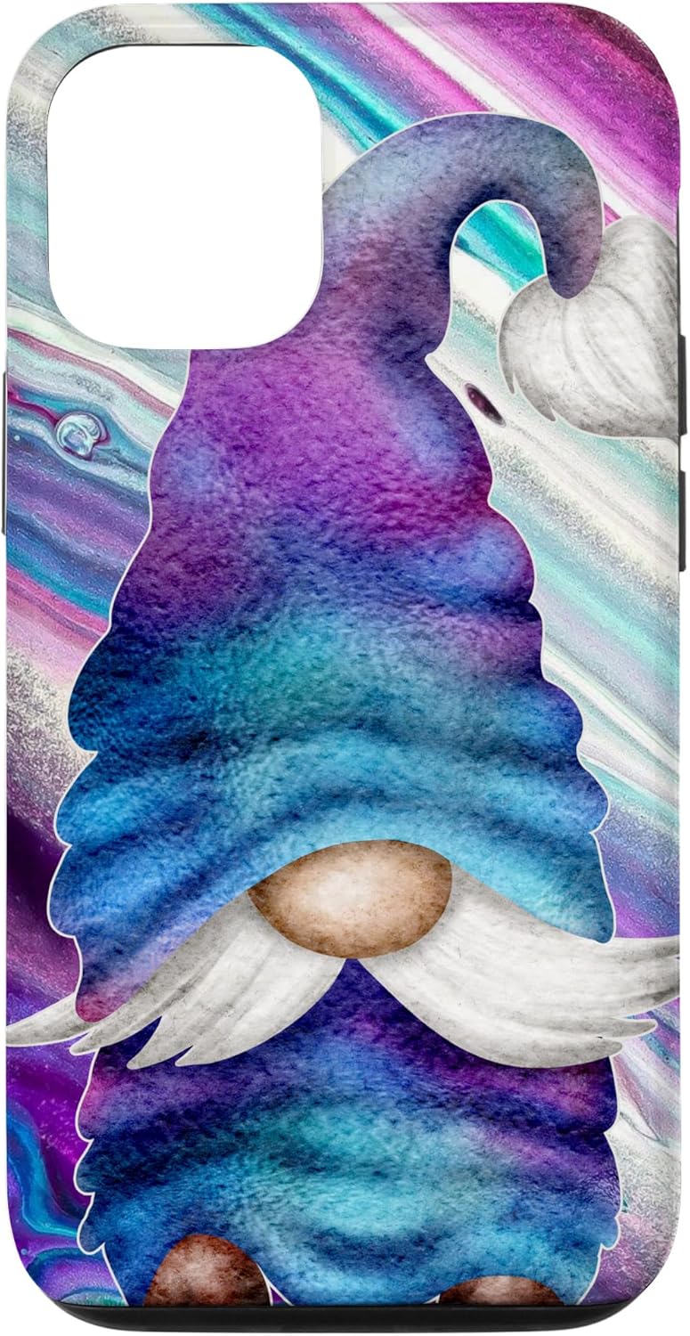 Purple Gnome For Mermaid Lover Space Rainbow Cute Cosmic Case for iPhone 12/12 Pro