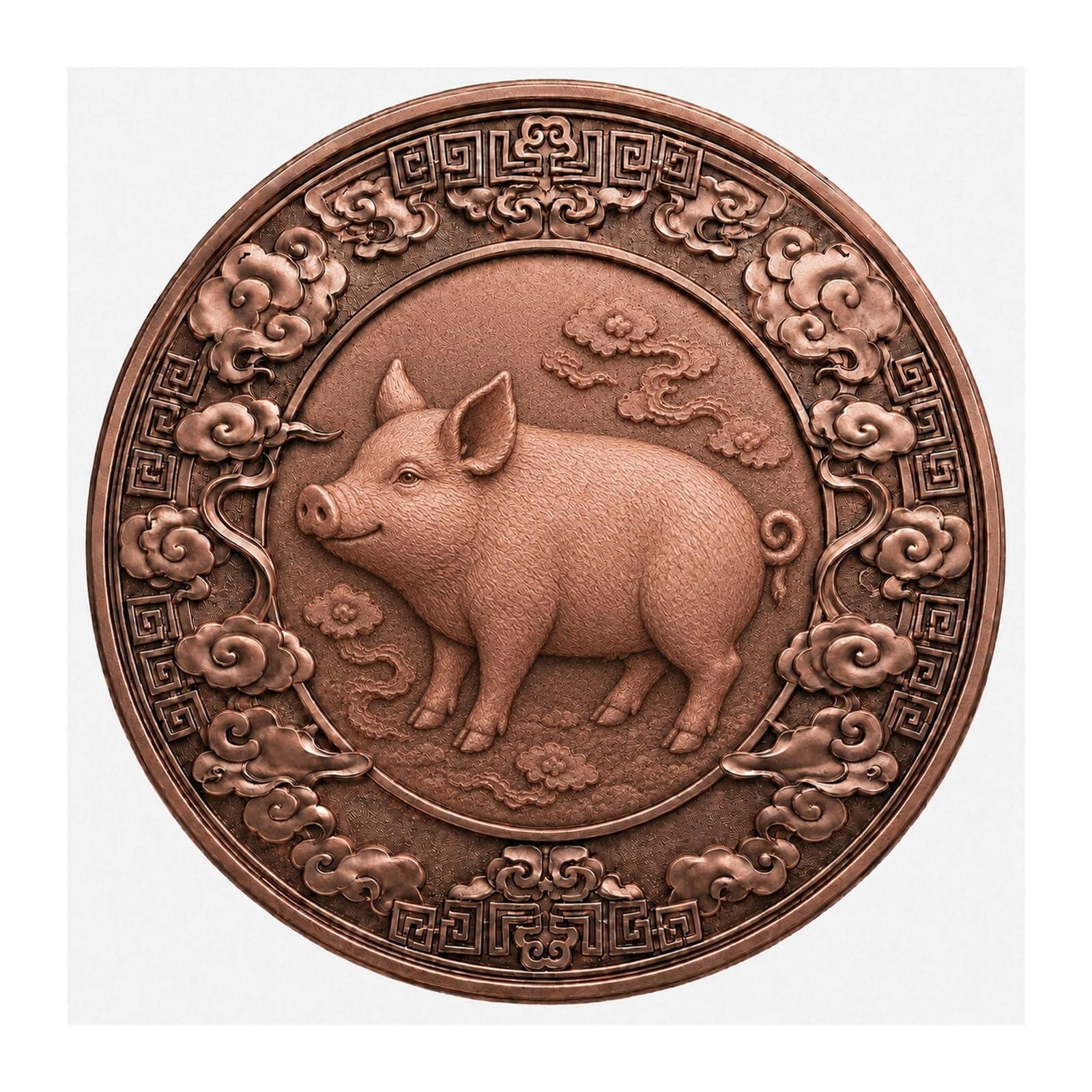 Genérico Moneda de Cobre del Zodiaco Chino, 12 Animales, Monedas de Recuerdo conmemorativas, Regalos coleccionables