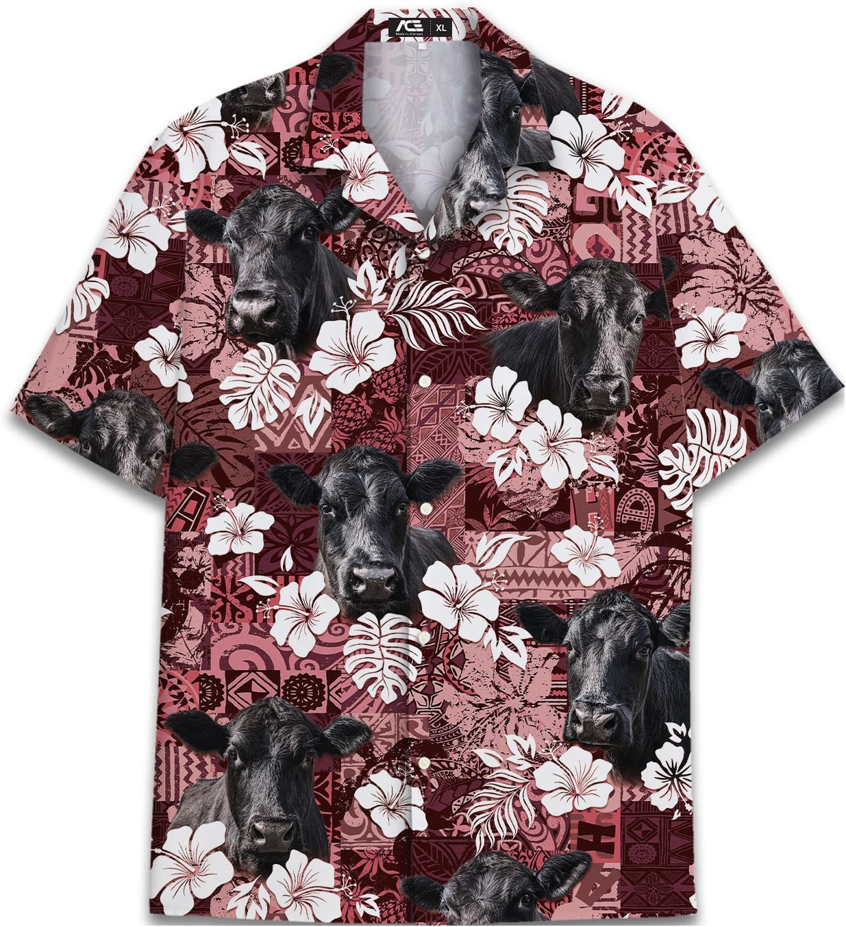 Funny Patterns Hawaiian Shirt for Men Aloha Tropical Mens Hawaiian Shirts Casual Short Sleeve Button Down