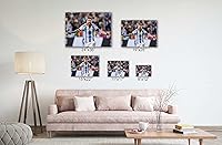 Vista 16 de SpiritualHands Póster de Lionel Messi, lienzo artístico de pared de Messi Argentina, carteles de fútbol de Leo Messi para dormitorio de niños