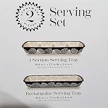 ✅ Baum Dishwasher Safe Ceramic Serving Set in Black, 2-Piece Designed to Make Gatherings Easy and Breezy, Perfect for the Holidays or Everyday Use ✅