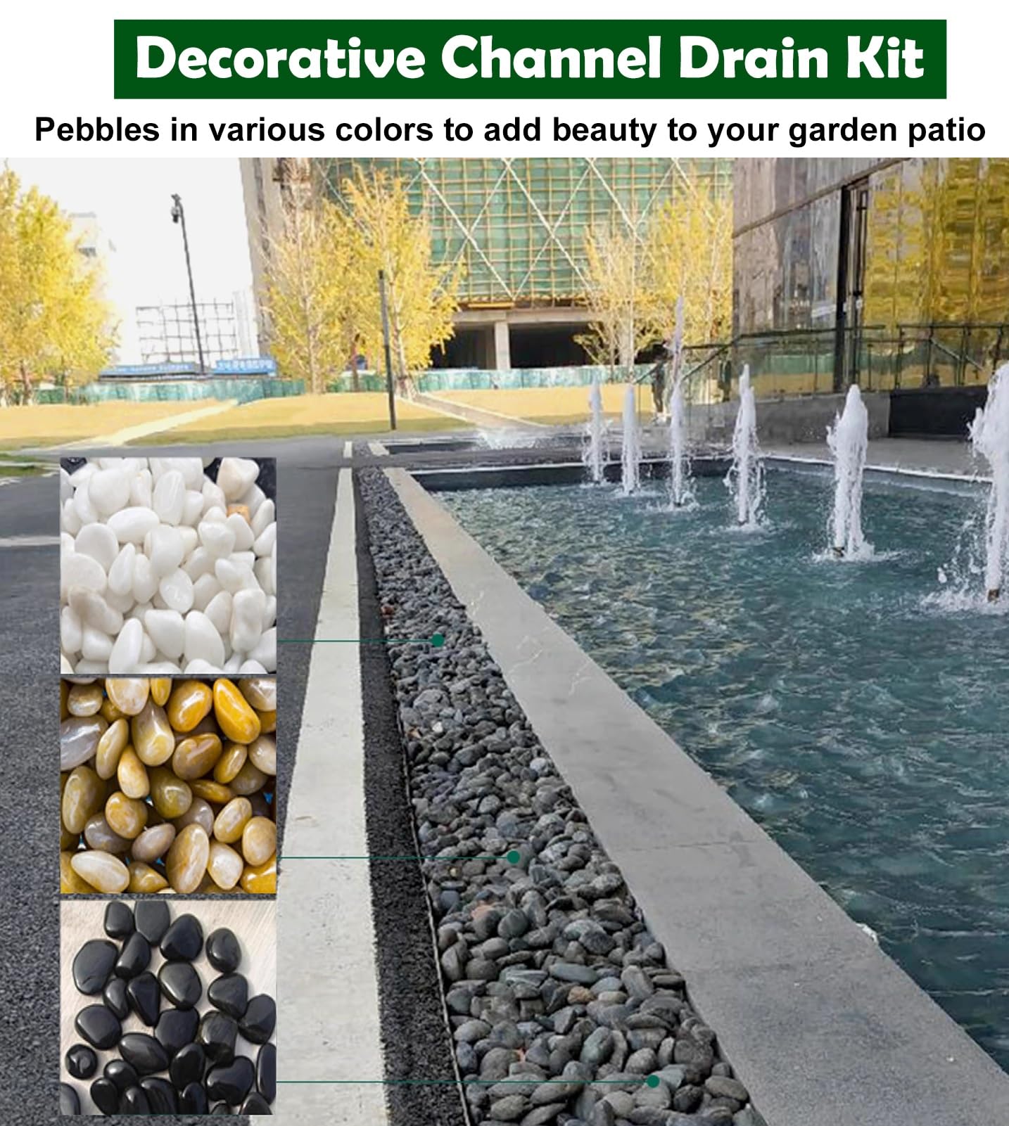 Caniveau Exterieur Caniveau Côté Maison Avec Grille En Acier Inoxydable, Crépine De Gouttière De Grille De Tranchée De Drainage, Drain De Tranchée Linéaire Pour Cour/ Patio(W-7cm(2 3/4") X H-3cm(1 1/8