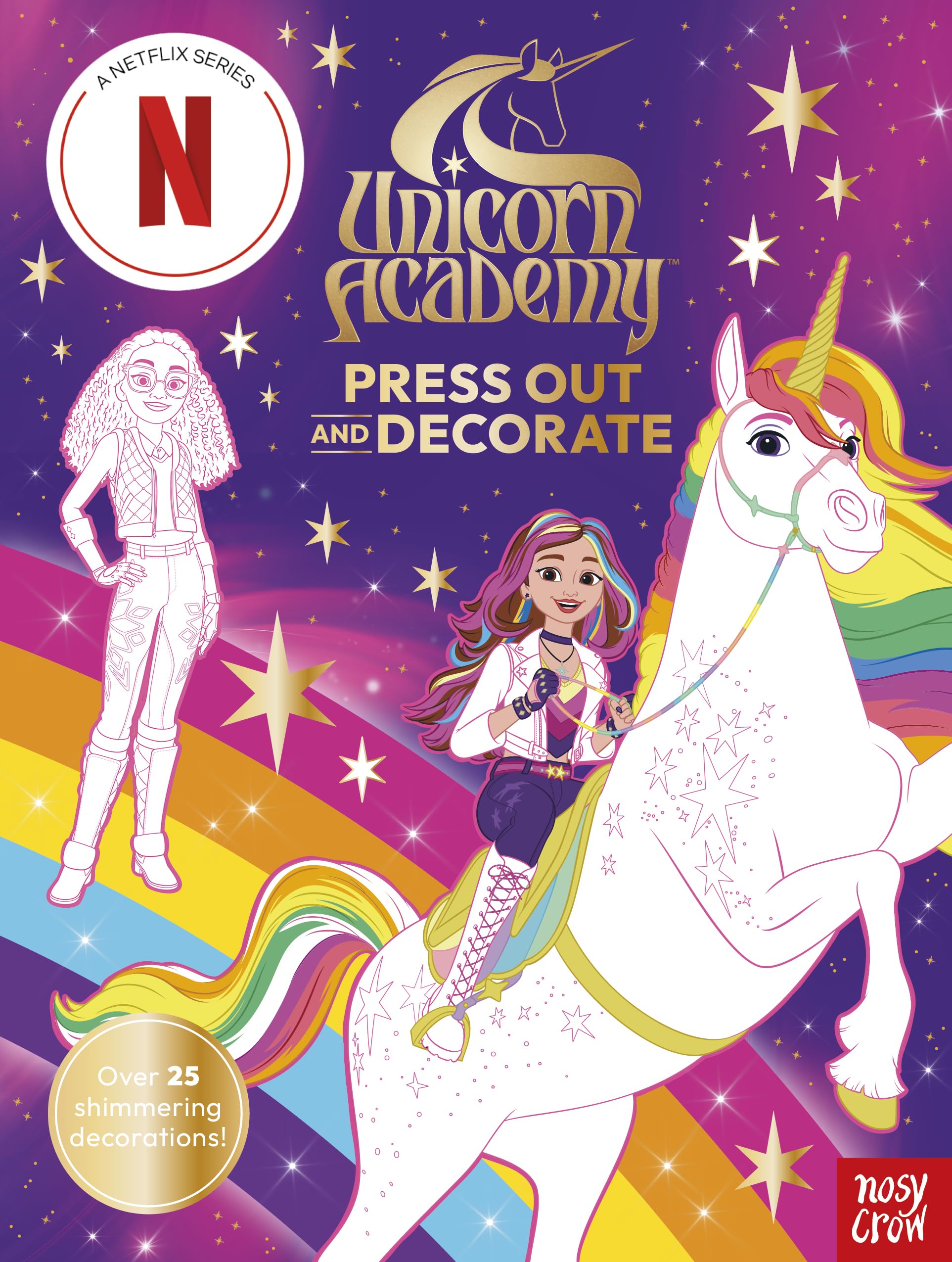 Unicorn Academy: Press Out and Decorate by Nosy Crow Ltd (Board book)