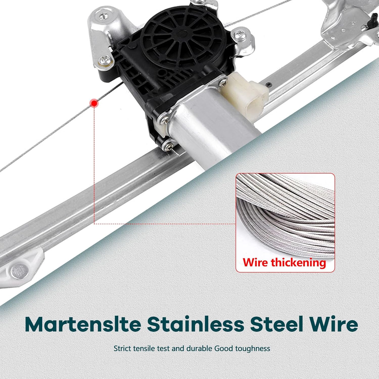 FINDAUTO Power Window Regulator Rear Left Driver Side fit for 2004-2005 for Chevrolet Classic 741-166 Window Regulator and Motor Assembly with Motor