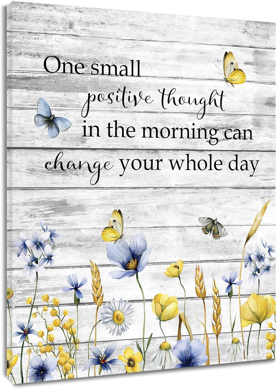 LB Purple Lavender Wall Art for Bathroom Green Eucalyptus Leaves Framed Canvas Wall Art Wall Paintings Home Decor Inspirational Wall Pictures for Living Room Bedroom Office Ready To Hang,12x17 Inch