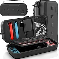 Vista 1 de Switch OLED - Funda de transporte compatible con Nintendo Switchmodelo OLED, funda de transporte portátil para Joy-Con y adaptador, funda protectora
