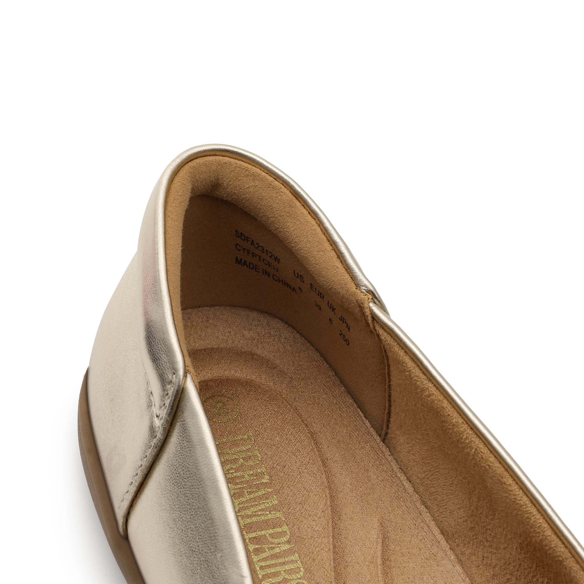 DREAM PAIRS Bilarinas Mujer Zapatos Comodos Planos con Plantilla Acolchada Clasico Suela Antideslizante