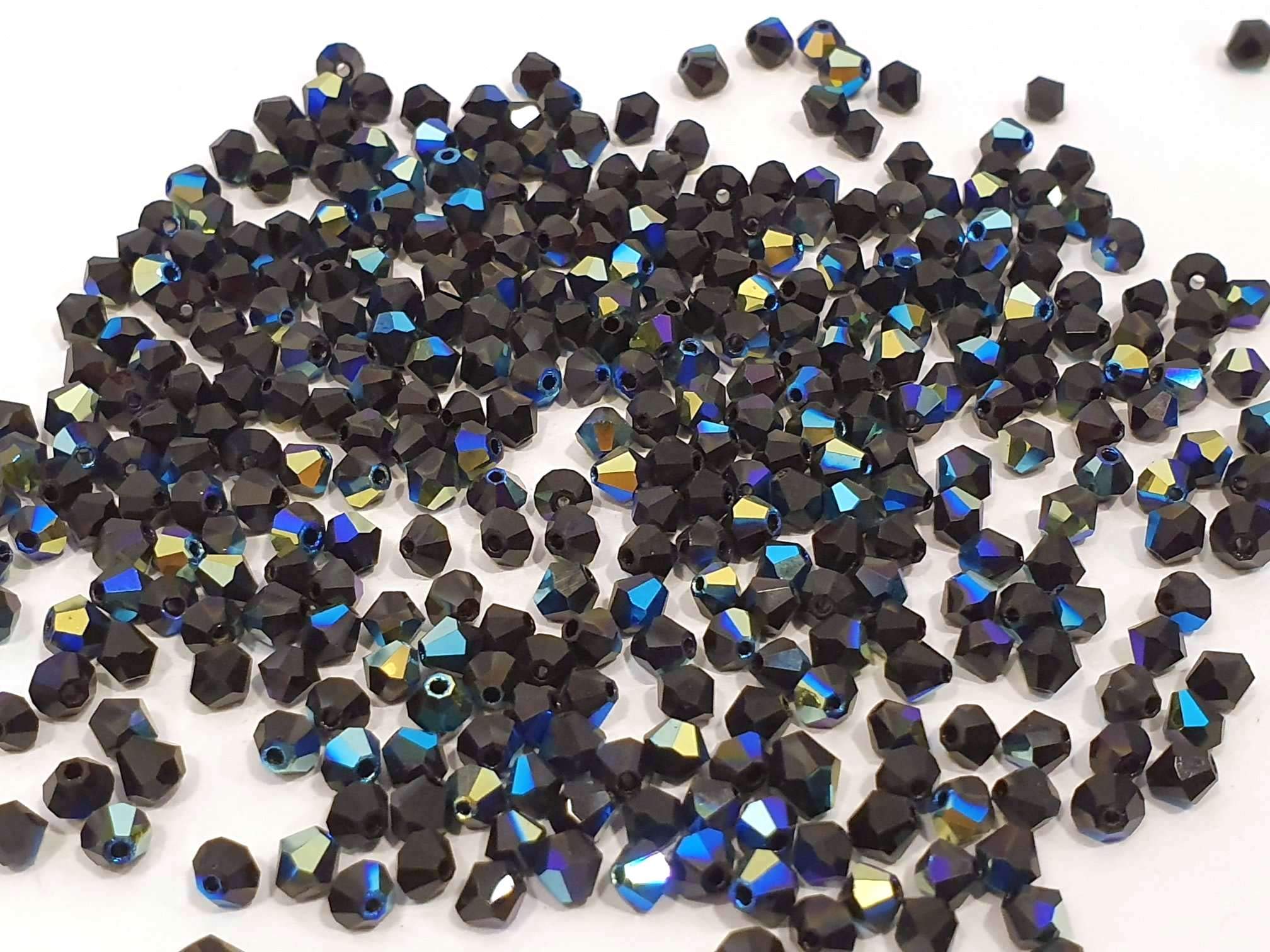 Lot De 40 Perles Facettes De Bohême 8 Mm - Neuf, Marque Preciosa, Fabriqué En France