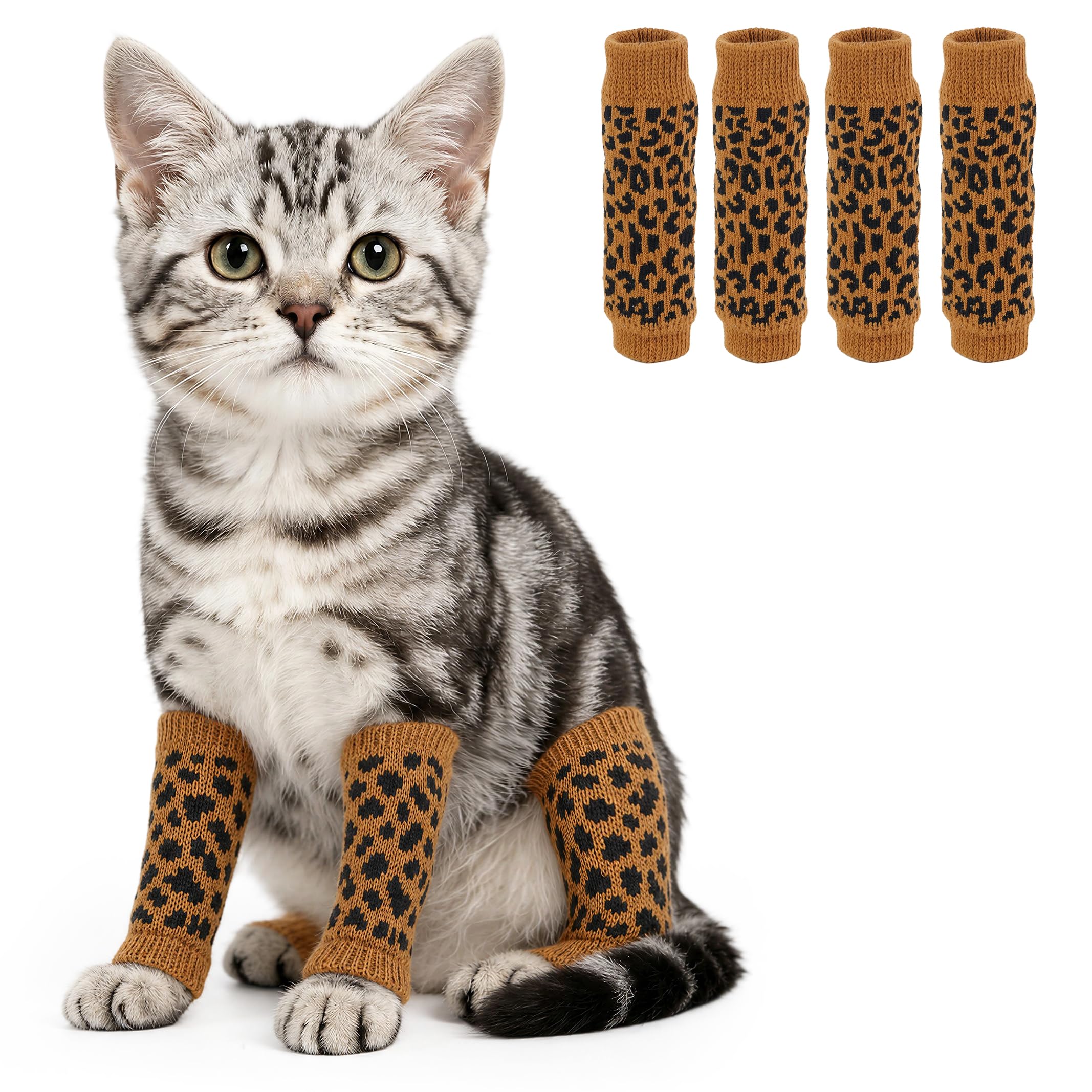 4 PCS Dog Front Leg Sleeve Rear Legs to Stop Licking Scratching Wound