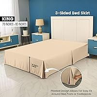 Vista 2 de Rodapié, Microfibra, Beige, King