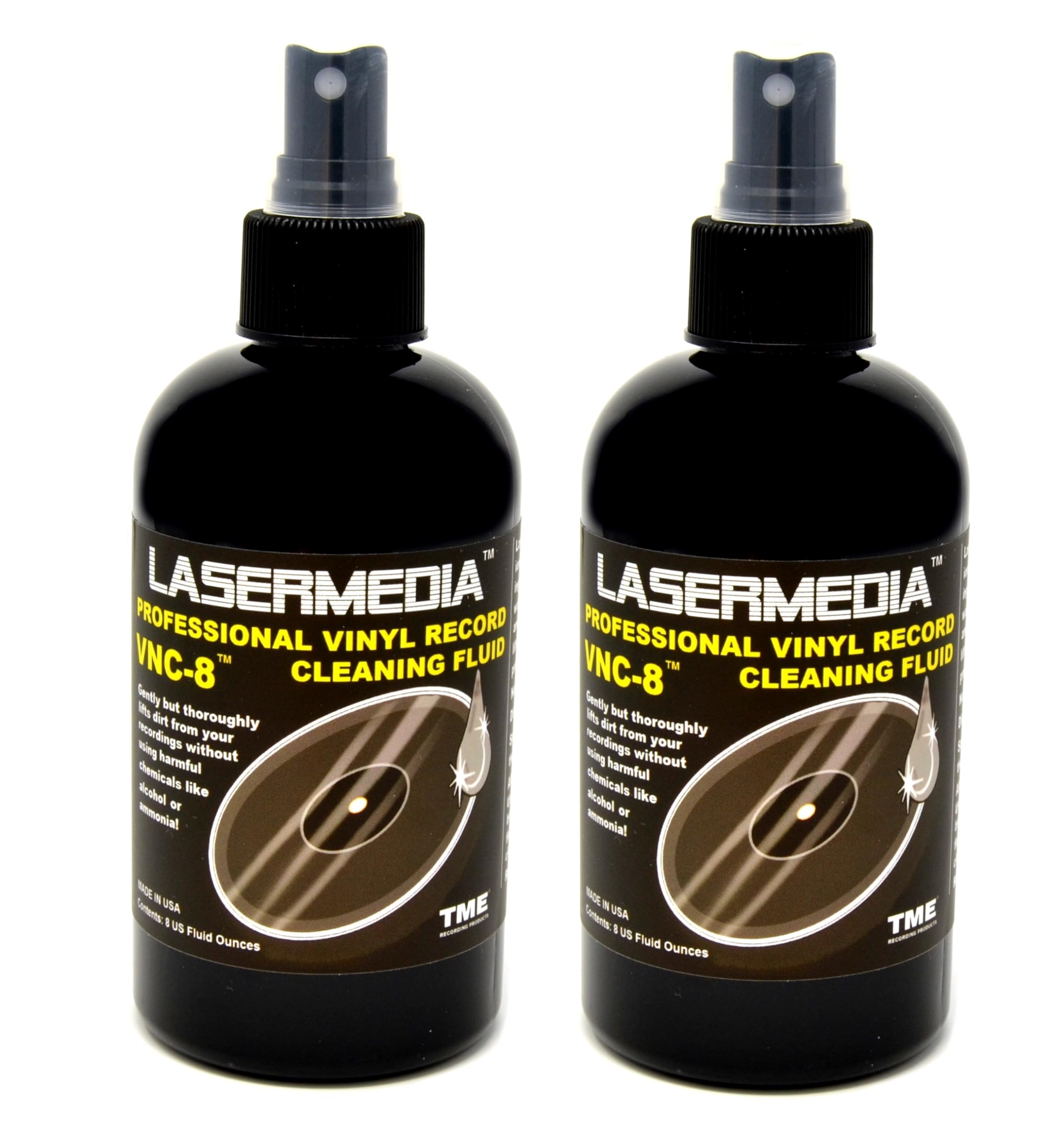 Vinyl Record Cleaning Solution Fluid VNC-8 Two Pack by Lasermedia