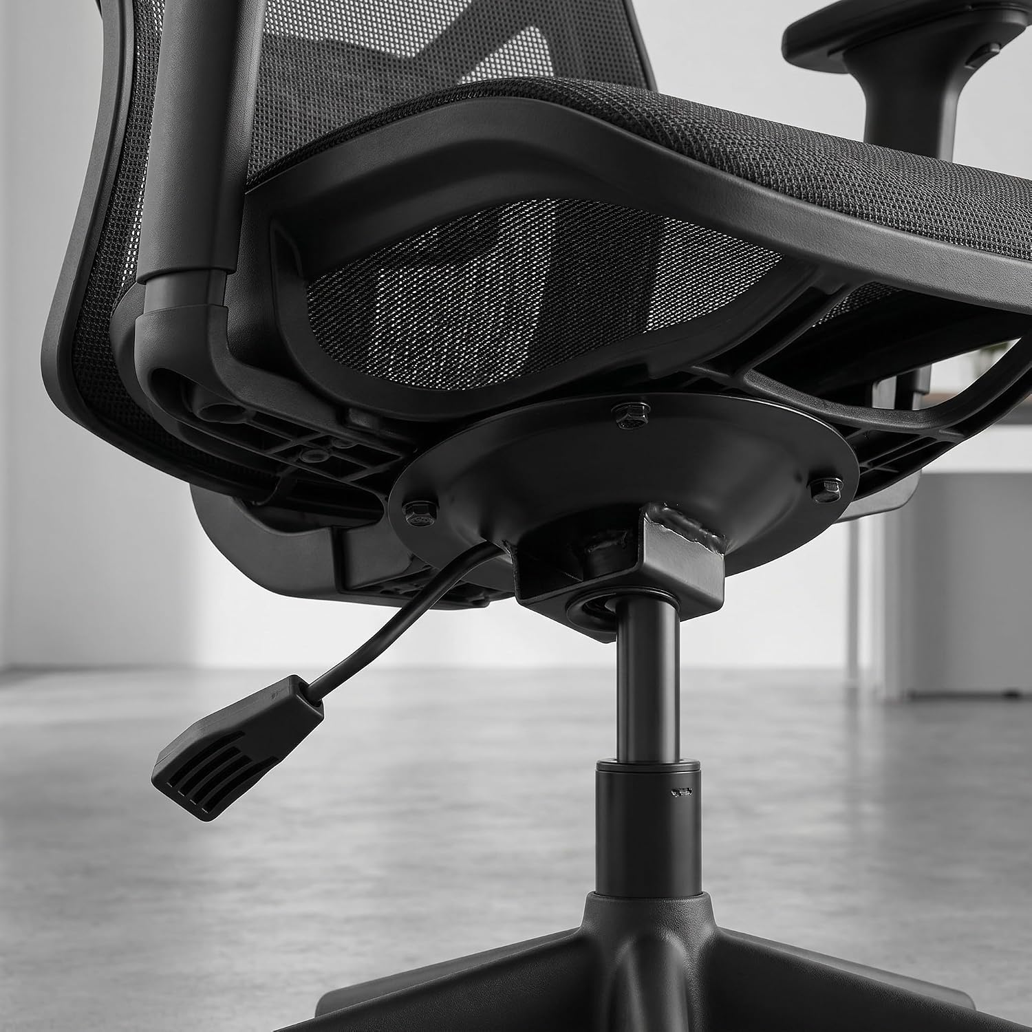 2pcs Metal Office Chair Lift Base Replacement Swivel Tilt Mechanism | Black Finish, Easy Installation and Stable Support, Suitable for Home and Workplace Desk Chair Repair