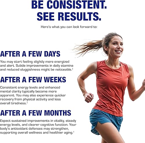 Miniatura 6 de Suplemento de ubiquinol CoQ10 de ultra absorción, suplemento de coenzima Q10 para energía inmunológica cardíaca, apoyo celular y cerebral,