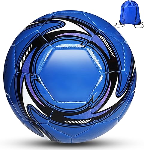Balón de fútbol Tamaño 3,4,5 PU suave con aguja de bolsa de fútbol para entrenamiento de práctica