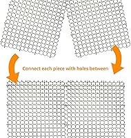 Vista 2 de Tapete de 16 x 13 pulgadas para gatos, paquete de 10 alfombrillas para gatos con púas – Solución disuasoria de mascotas para interiores y exteriores