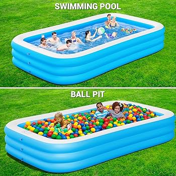 SMALL POOLS スモールプール Inflatable Kiddie Pool, Inflatable Pool for Indoor or