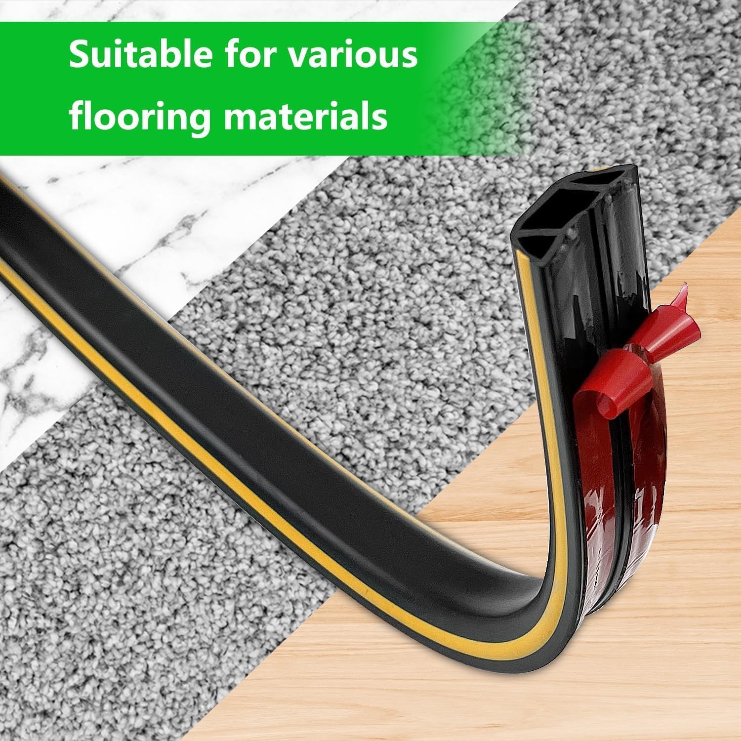 400 cm Goulotte Passe de Cable Adhesif au Sol, Flexible PVC Rampe de Protection Câble Noir, Protege Cable Management Sol pour Bureaux, Maisons, Entrepôts, Concerts, etc