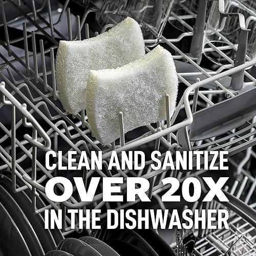 Miniatura 5 de Scotch-Brite Greener Clean - Esponja para lavar platos, limpieza de cocina, rendimiento superior y fabricada con materiales sostenibles, apta para