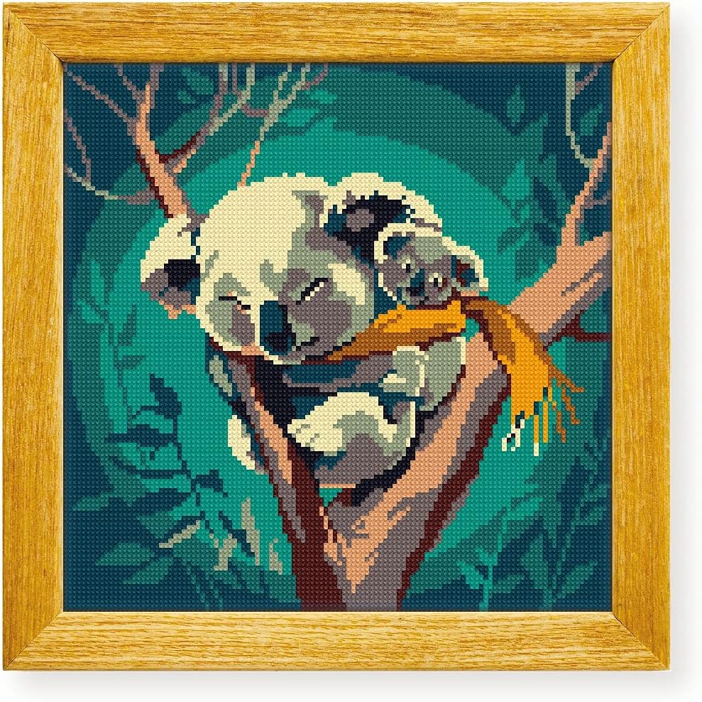 Awesome Pattern Studio Koala DS041, Diamond Painting Kit, Diamond Art Kits for Adults, Full Drill 5D Diamond Dots Kits. All Items Included.