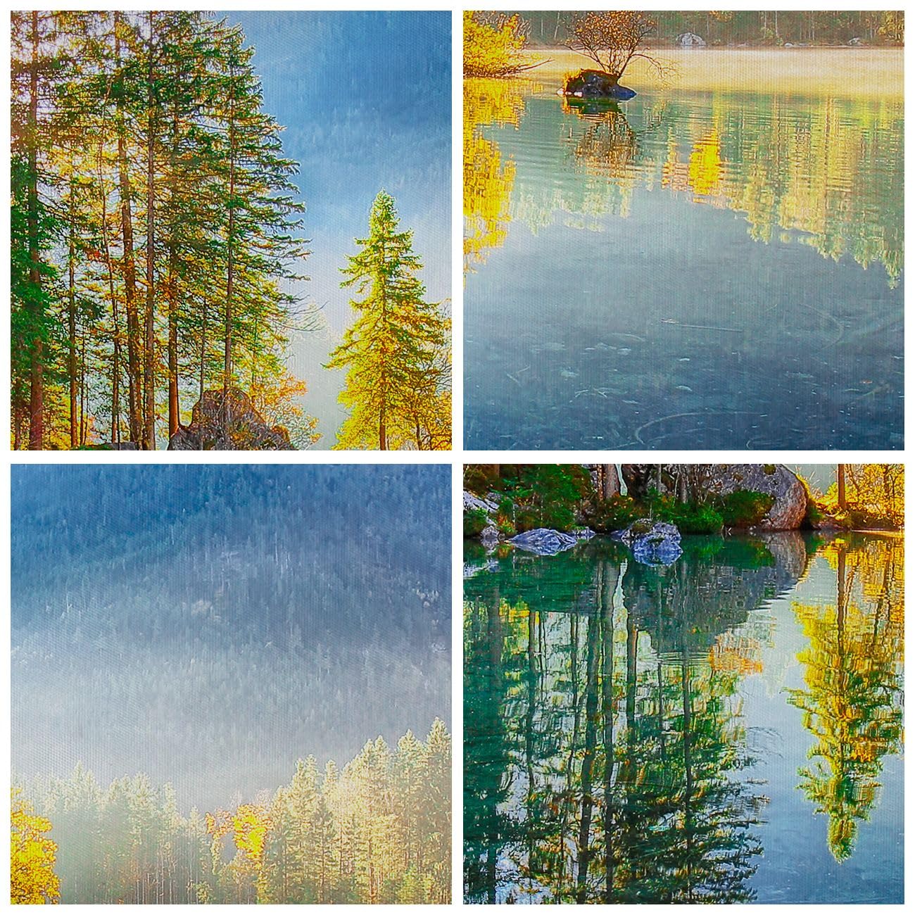 Cuadro Decorativo 100x40cm Moderno Panorámico Paisajes Naturaleza - 5307 | Paisaje Alpes montañas Cuadro sobre Lienzo Arte mural Decoración del Hogar Salón Dormitorio Cocina Oficina Cuadros de Pared