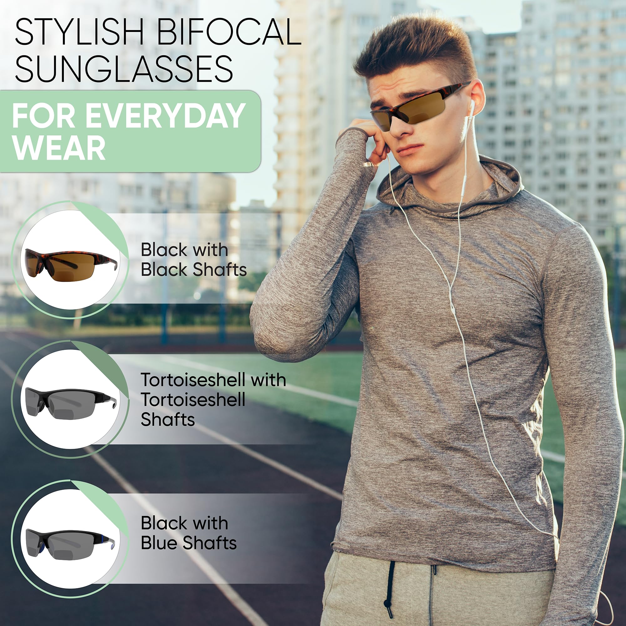 Success Eyewear Yogo Vision polaryzacyjne okulary przeciwsłoneczne damskie, kwadratowe, klasyczne, nowoczesne, eleganckie, 100% ochrona przed promieniowaniem UV.