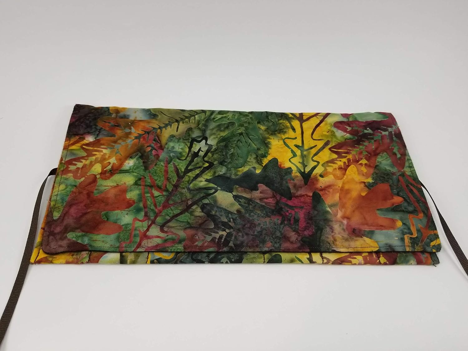 Fall Tones Batik Straight Edge Razor Storage