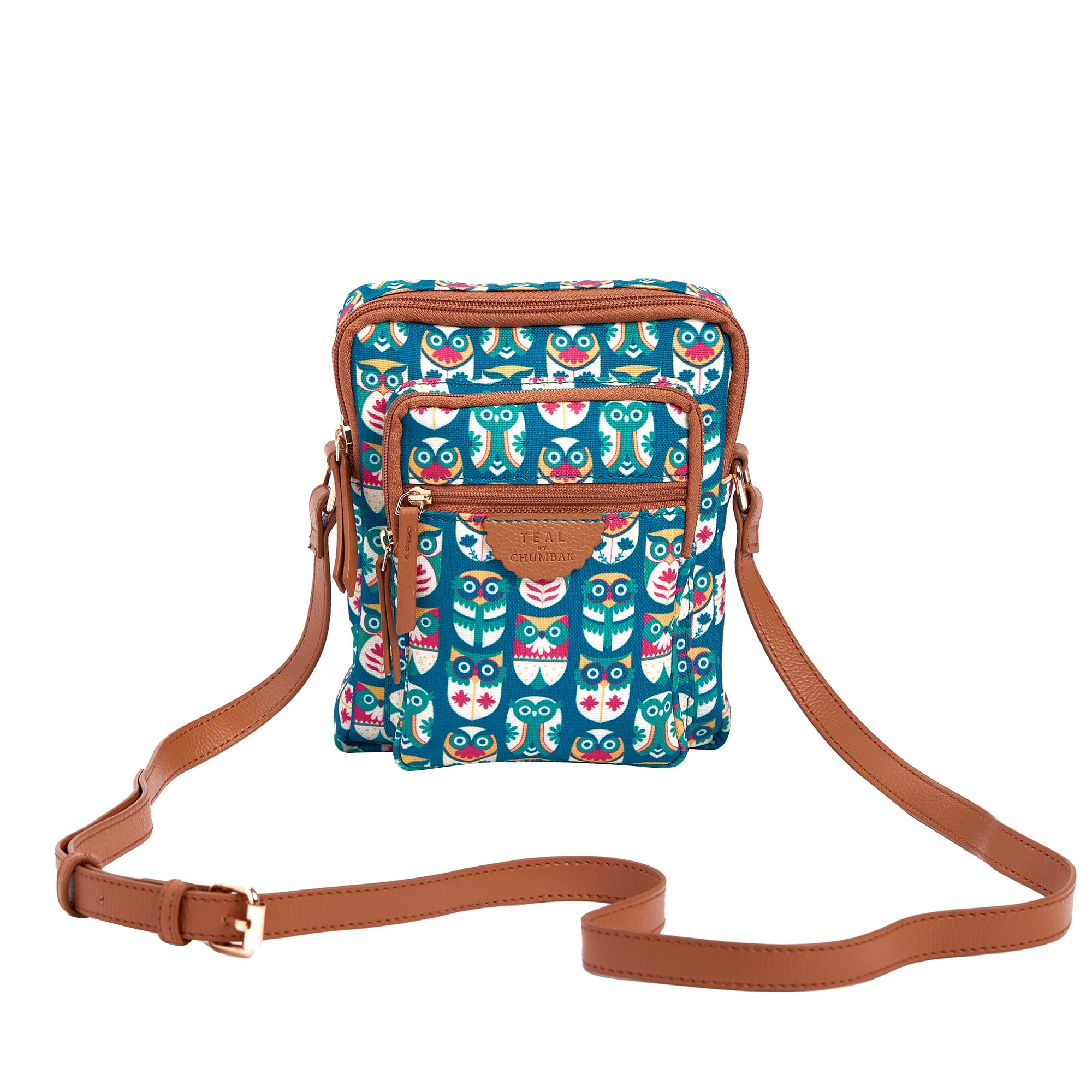 TEAL BY CHUMBAK Crossbody Sling Bag for Women | Stylish Printed Canvas Box Sling bag | Multipurpose Daily use Bag for Office/College/Travel (B0BX3SXG4D) Amazon Price History, Amazon Price Tracker